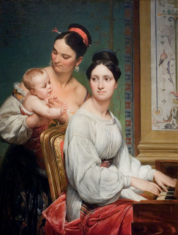 Portrait of the Marchesa Cunegonda Misciattelli with Her Infant Son and His Nurse