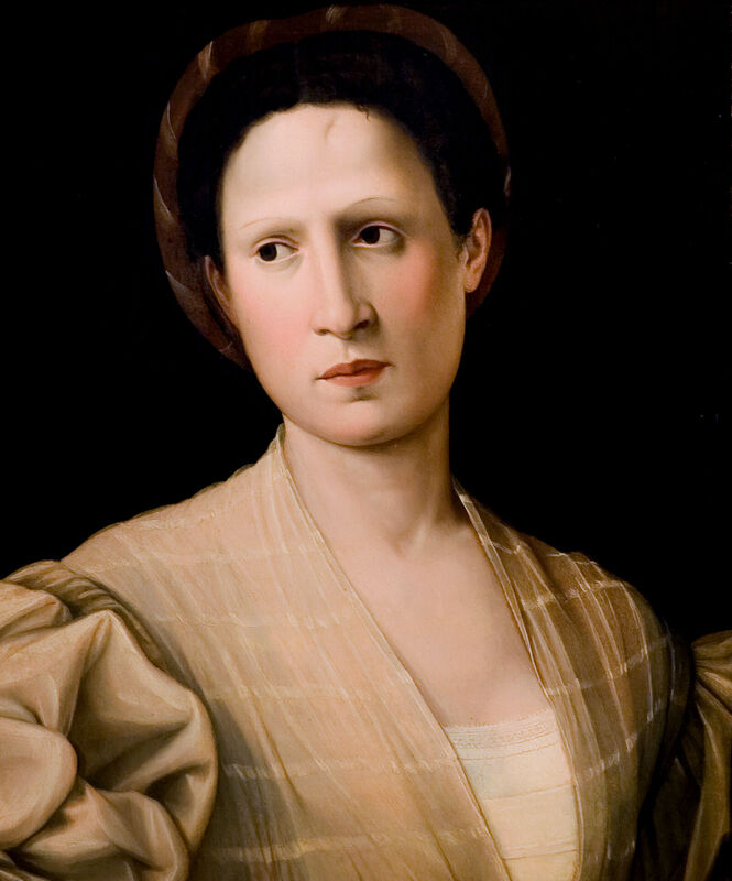 <i>Young Woman in a White Dress</i>