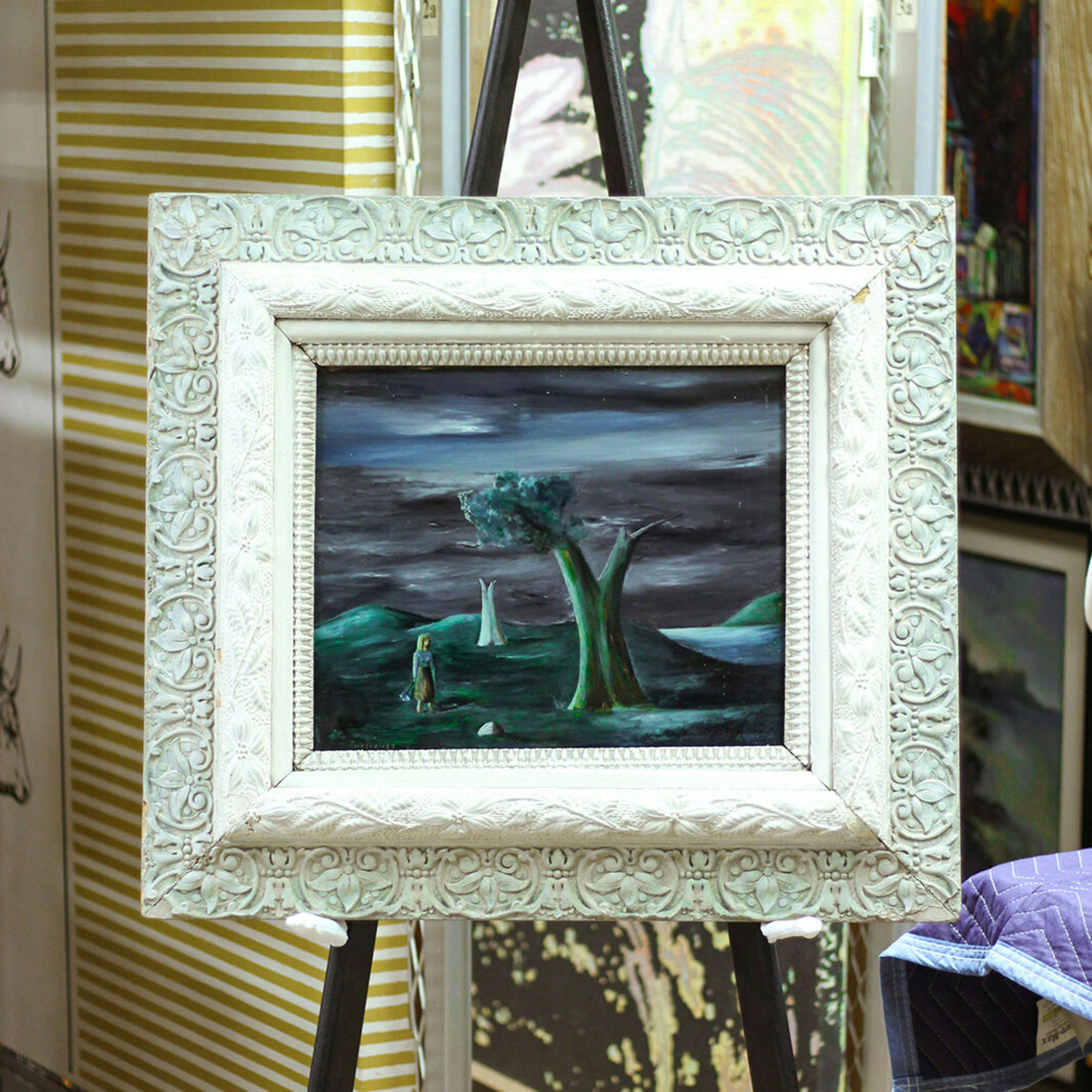 Gertrude abercrombie frame conservation uama collection art museum tucson
